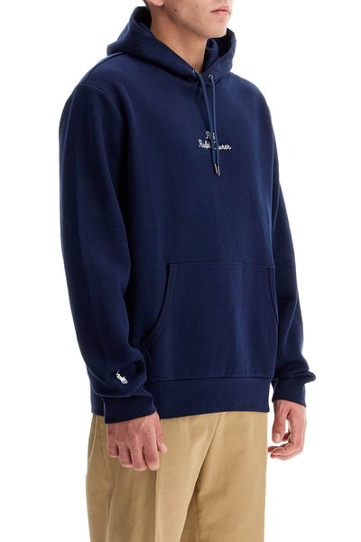 hooded sweatshirt with embroidered logo letter 710936586013 CRUISE NAVY