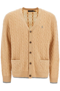 wool and cashmere braided cardigan 710949808003 CAMEL MELANGE