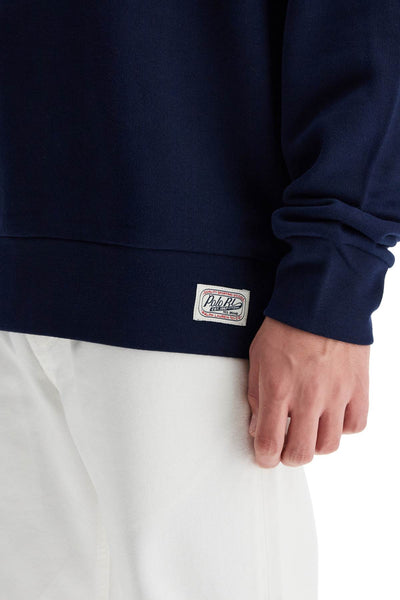 crewneck sweatshirt with letter 710952041001 CRUISE NAVY