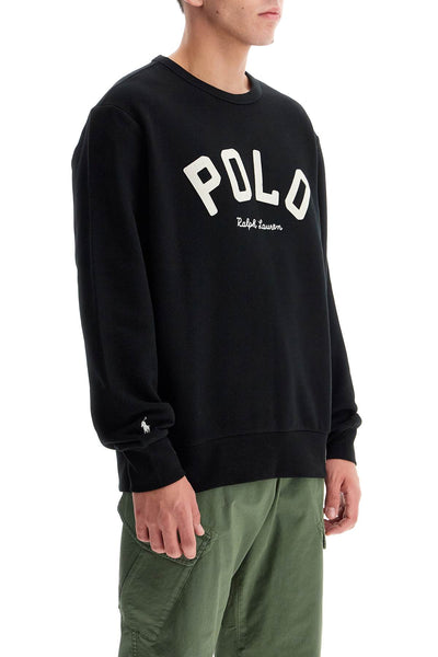 crewneck sweatshirt with logo 710952041002 POLO BLACK