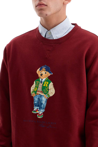 polo bear crewneck sweat 710953718001 F24 RED CARPET VRSY BEAR