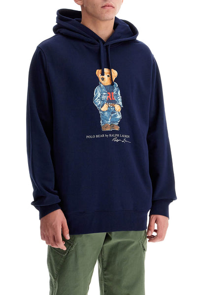 polo bear hooded sweatshirt 710953719002 F24 CRUISE NAVY DENIM BEAR