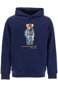 polo bear hooded sweatshirt 710953719002 F24 CRUISE NAVY DENIM BEAR