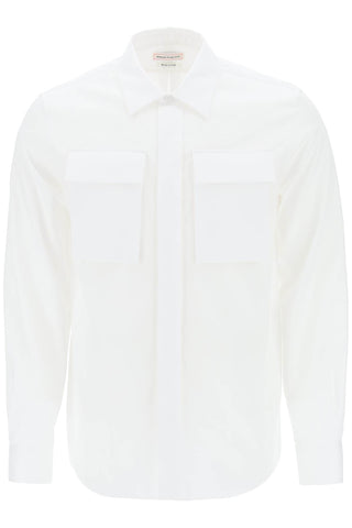 regular shirt in poplin 750124 QVN79 WHITE
