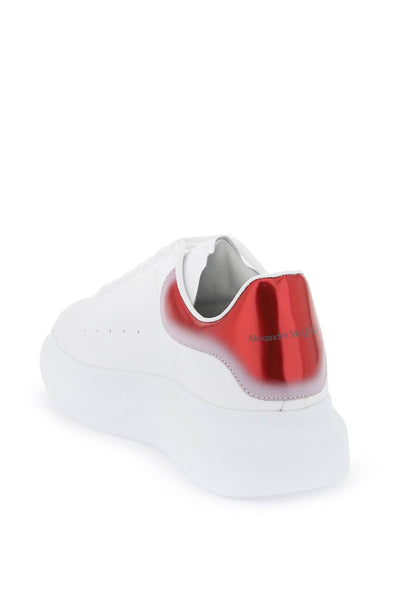 Alexander mcqueen oversize sneakers 777367 WIE9G WHITE RUBY RED SIL