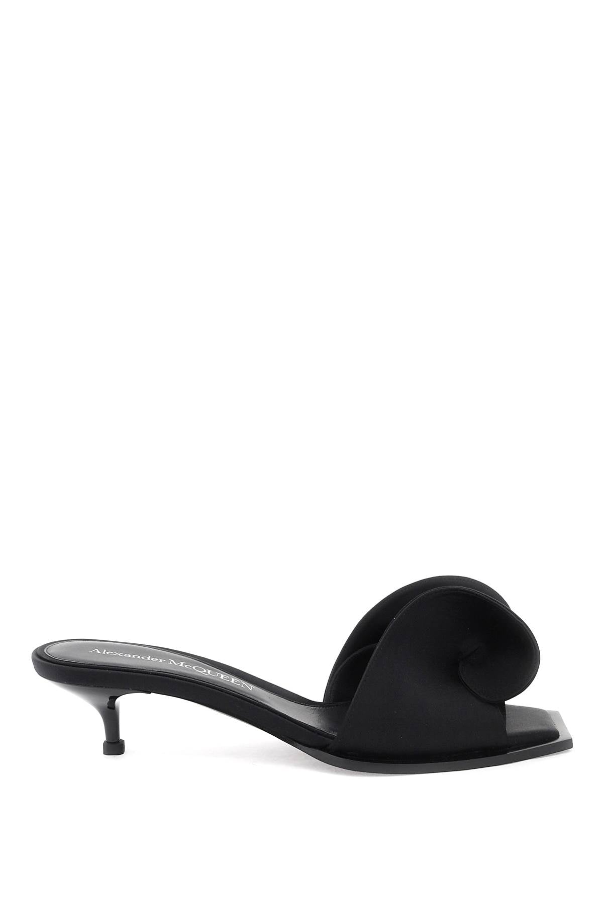 Alexander mcqueen mules with silk detail 780761 W4EM0 BLACK