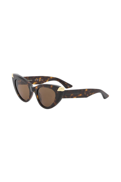 Alexander mcqueen punk rivet cat-eye sunglasses for 781203 J0749 HAVANA HAVANA BROWN
