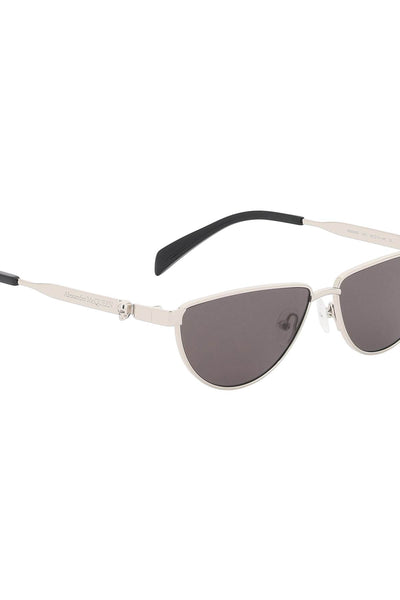Alexander mcqueen "skull detail sunglasses with sun protection 781205 I3330 SILVER SILVER SMOKE