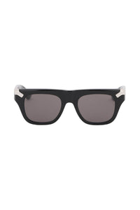 Alexander mcqueen punk rivet mask sunglasses 781945 J0749 BLACK BLACK SMOKE