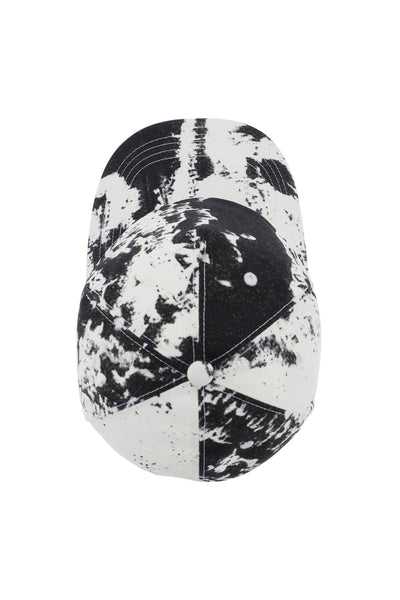 Alexander mcqueen 印花標誌刺繡棒球帽 782057 4105Q 黑色 白色