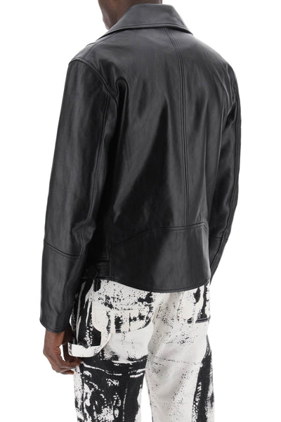 Alexander mcqueen nappa biker jacket 782735 Q5AM8 BLACK