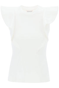 Alexander mcqueen sleeveless t-shirt 788921 QLAA6 OPTICALWHITE