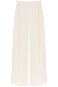 Alexander mcqueen double pleated palazzo pants with 790676 QEAFI IVORY