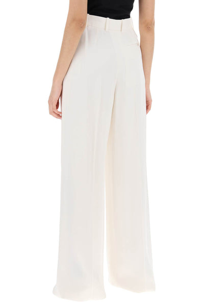 double pleated palazzo pants with 790676 QEAFI IVORY