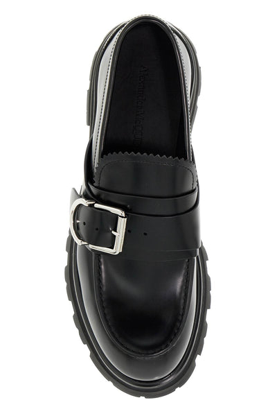 brushed leather wander loafers for 794477 WIES3 BLACK/SILVER