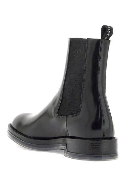 chelsea float ankle boots 794479 WIFW2 BLACK/SILVER/TRANSPA