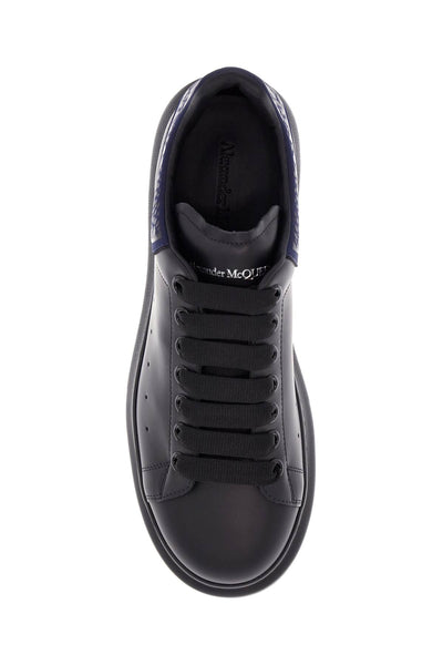 men's sneakers black and navy blue calfskin with thick rubber sole 794507 WIFT7 BLACK/NAVY | Italystation.com