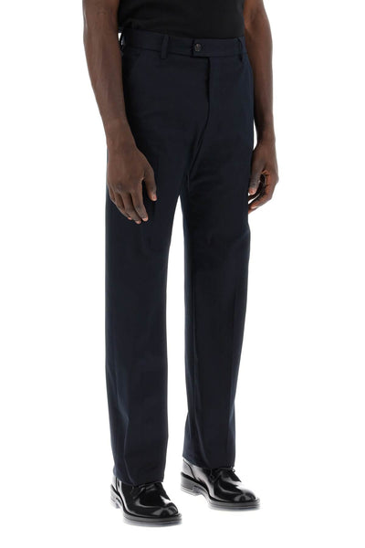 chino pants with logo lettering on the 794744 QSAA7 NAVY