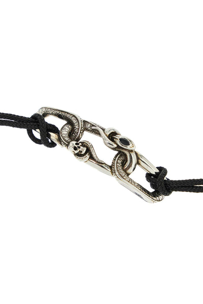 "snake and skull bracelet with intricate 794968 1ALDA BLK+0446+JET.SW
