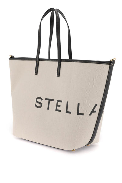 Stella mccartney organic cotton canvas tote bag 7B0048 WP0221 ECRU