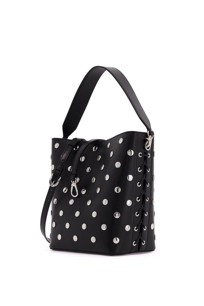 large frayme bucket bag with studs 7B0108 WP0468 BLACK