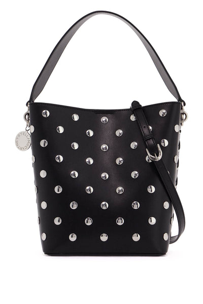 large frayme bucket bag with studs 7B0108 WP0468 BLACK