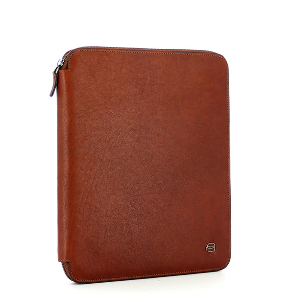 Piquadro - Slim Notepad Holder A4 Black Square - PB1164B3 - CUOIO