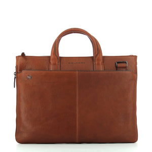 Piquadro - exp. slim briefcase blue square 15.6 - ca4021b3 -  | Italystation.com - Shop Now at italystation.com