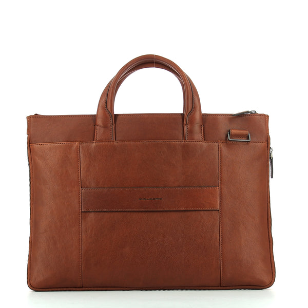 Piquadro - exp. slim briefcase blue square 15.6 - ca4021b3 -  | Italystation.com - Shop Now at italystation.com