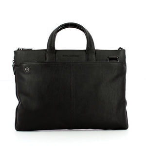 Piquadro - exp. slim briefcase blue square 15.6 - ca4021b3 -  | Italystation.com - Shop Now at italystation.com