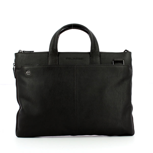 Piquadro - exp. slim briefcase blue square 15.6 - ca4021b3 -  | Italystation.com - Shop Now at italystation.com