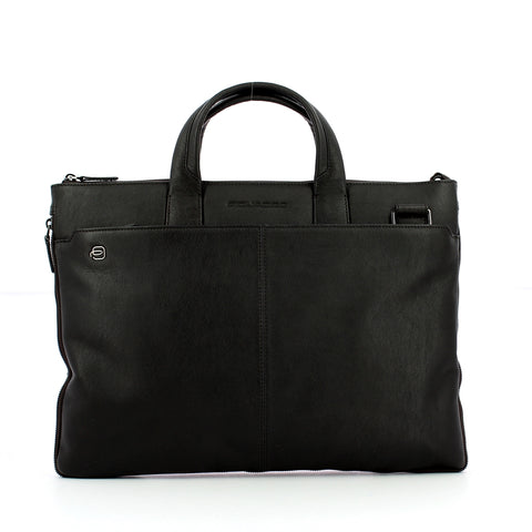 Piquadro - exp. slim briefcase blue square 15.6 - ca4021b3 -  | Italystation.com - Shop Now at italystation.com
