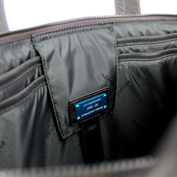 Piquadro - exp. slim briefcase blue square 15.6 - ca4021b3 -  | Italystation.com - Shop Now at italystation.com