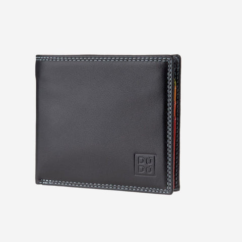 Dudubags - portafoglio uomo colorful plinio - 534-476 - nero | Italystation.com - Shop Now at italystation.com