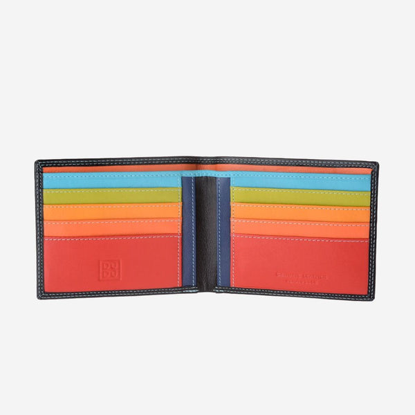Dudubags - portafoglio uomo colorful alicudi - 534-578 - nero | Italystation.com - Shop Now at italystation.com