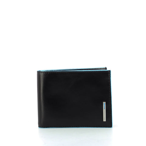 Piquadro - men wallet with twelve slots blue square - pu1241b | Italystation.com - Shop Now at italystation.com