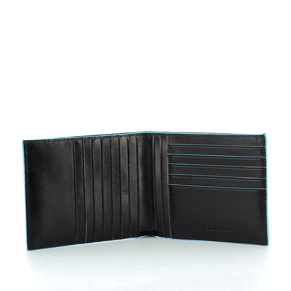 Piquadro - men wallet with twelve slots blue square - pu1241b | Italystation.com - Shop Now at italystation.com