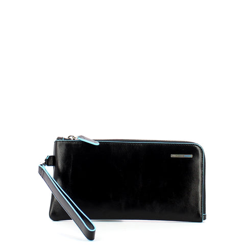 Piquadro - pochette da polso blue square - ac2648b2 - nero | Italystation.com - Shop Now at italystation.com