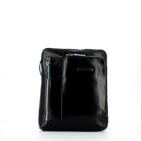 Piquadro - borsello porta ipad blue square - ca1816b2 - nero | Italystation.com - Shop Now at italystation.com