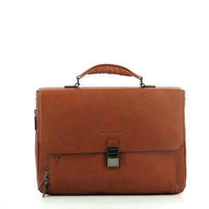 Piquadro - expandable computer bag black square 15.0 - ca3111 | Italystation.com - Shop Now at italystation.com