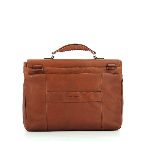 Piquadro - expandable computer bag black square 15.0 - ca3111 | Italystation.com - Shop Now at italystation.com