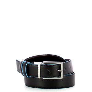 Piquadro - Cintura reversibile 35 mm Blue Square - CU2619B2 - NERO/MOGANO