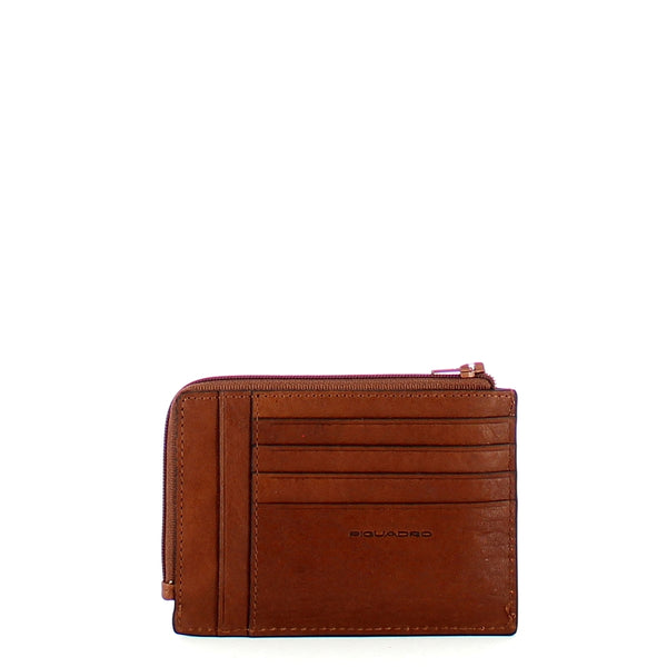 Piquadro - bustina porta carte di credito black square rfid - | Italystation.com - Shop Now at italystation.com