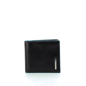 Piquadro - Men wallet w. money clip Blue Square - PU1666B2 - NERO