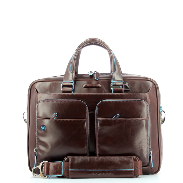 Piquadro - Slim Briefcase Blue Square 14.0 - CA2849B2 - MOGANO