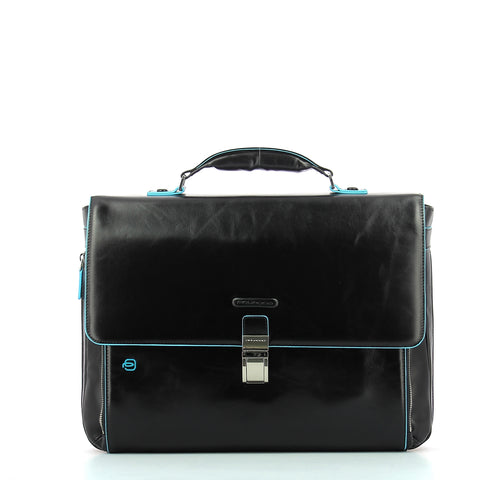 Piquadro - expandable computer bag blue square 15.0 - ca3111b | Italystation.com - Shop Now at italystation.com