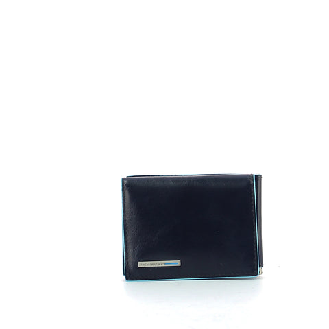 Piquadro - men wallet w. money clip blue square - pu3890b2 -  | Italystation.com - Shop Now at italystation.com