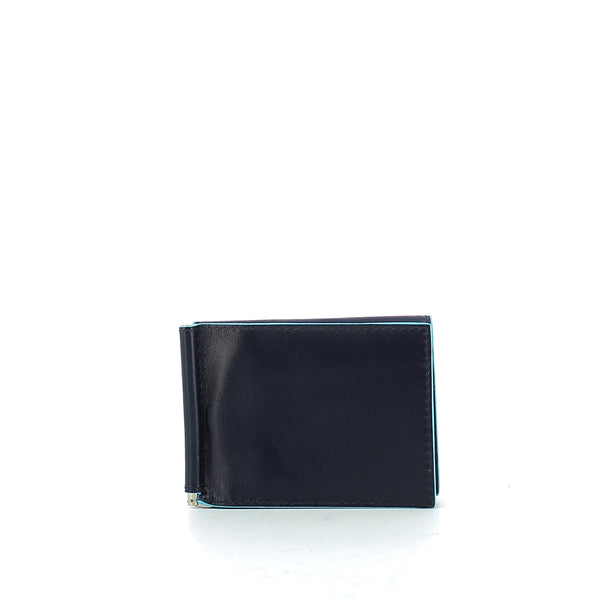 Piquadro - Men wallet w. money clip Blue Square - PU3890B2 - BLU2