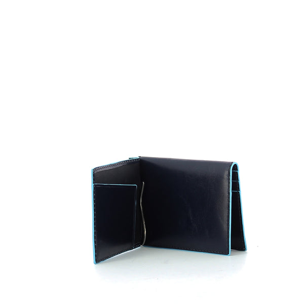 Piquadro - Men wallet w. money clip Blue Square - PU3890B2 - BLU2