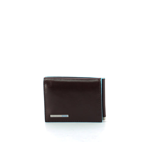 Piquadro - men wallet w. money clip blue square - pu3890b2 -  | Italystation.com - Shop Now at italystation.com